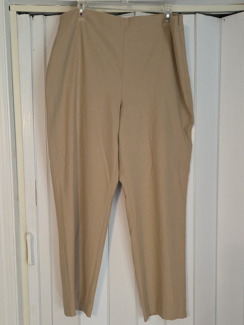 Talbots Classic Straight-Leg Trousers in Beige